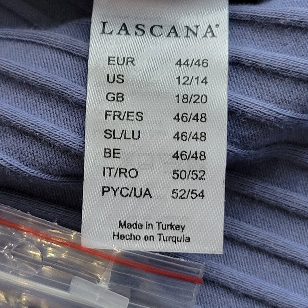 NWT Lascana Ribbed Button Up Top Size 12 - Picture 6 of 7